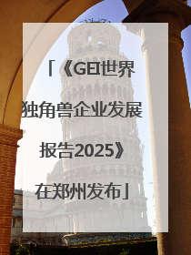 《GEI世界独角兽企业发展报告2025》在郑州发布