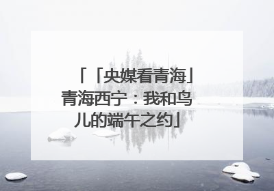 「央媒看青海」青海西宁：我和鸟儿的端午之约