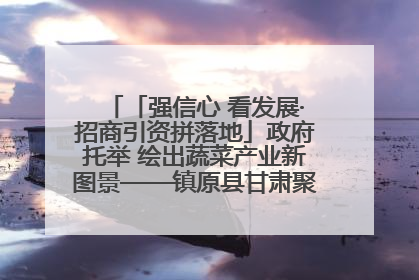 「强信心 看发展·招商引资拼落地」政府托举 绘出蔬菜产业新图景——镇原县甘肃聚广利现代设施蔬菜种植基地见闻