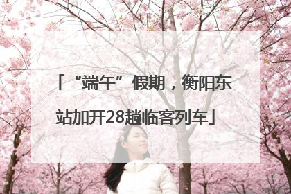 “端午”假期，衡阳东站加开28趟临客列车