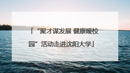 “聚才谋发展 健康暖校园”活动走进沈阳大学