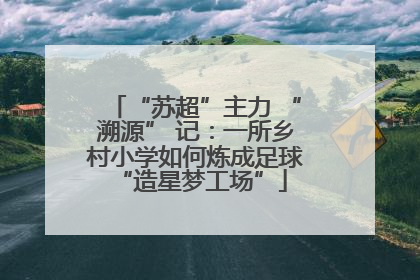 “苏超”主力 “溯源” 记：一所乡村小学如何炼成足球 “造星梦工场”