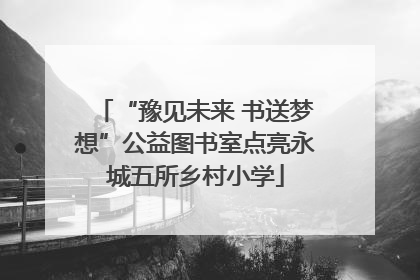 “豫见未来 书送梦想”公益图书室点亮永城五所乡村小学