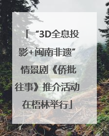 “3D全息投影+闽南非遗” 情景剧《侨批往事》推介活动在梧林举行