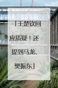 王楚钦回应质疑！还提到马龙、樊振东