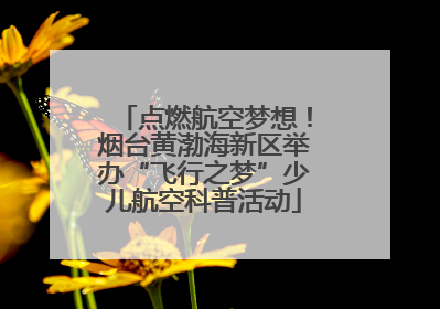 点燃航空梦想！烟台黄渤海新区举办“飞行之梦”少儿航空科普活动