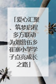 爱心汇聚、筑梦启程 多方联动为刘营伍乡崔寨小学学子点亮成长之路