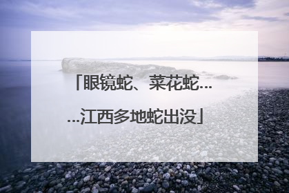 眼镜蛇、菜花蛇……江西多地蛇出没