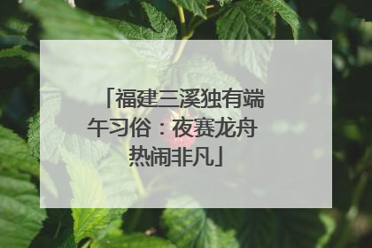 福建三溪独有端午习俗：夜赛龙舟 热闹非凡