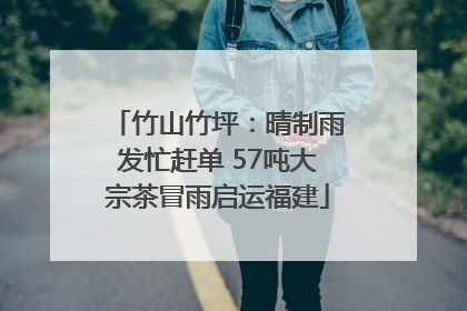竹山竹坪：晴制雨发忙赶单 57吨大宗茶冒雨启运福建