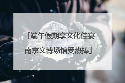 端午假期享文化佳宴 南京文博场馆受热捧