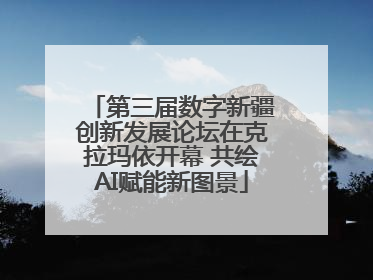 第三届数字新疆创新发展论坛在克拉玛依开幕 共绘AI赋能新图景