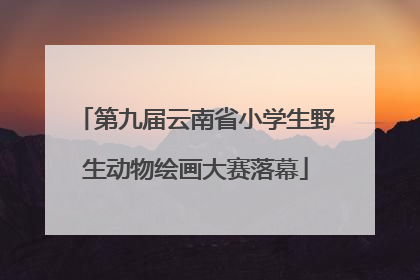 第九届云南省小学生野生动物绘画大赛落幕