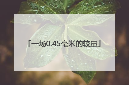 一场0.45毫米的较量