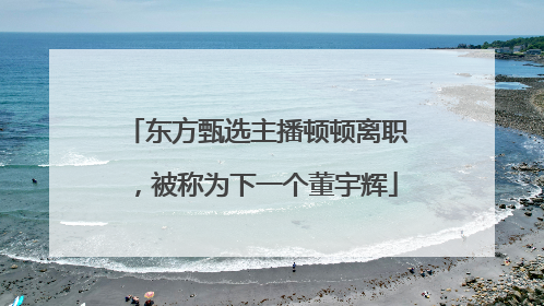 东方甄选主播顿顿离职，被称为下一个董宇辉