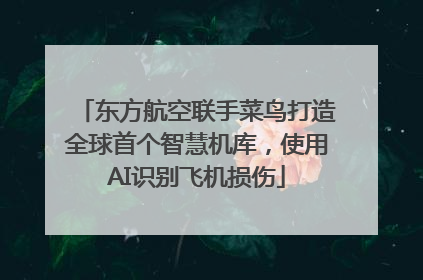 东方航空联手菜鸟打造全球首个智慧机库，使用AI识别飞机损伤