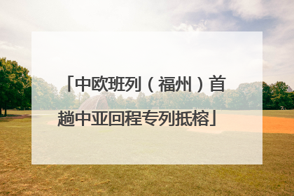 中欧班列（福州）首趟中亚回程专列抵榕