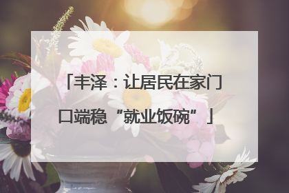丰泽：让居民在家门口端稳“就业饭碗”