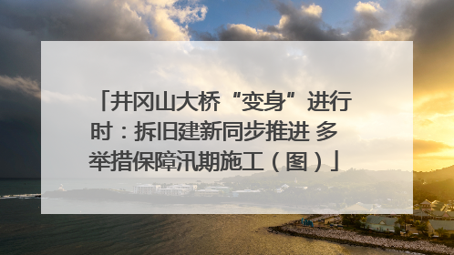 井冈山大桥“变身”进行时：拆旧建新同步推进 多举措保障汛期施工（图）