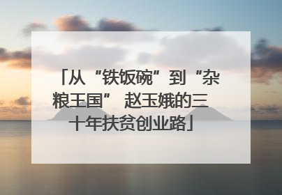 从“铁饭碗”到“杂粮王国” 赵玉娥的三十年扶贫创业路