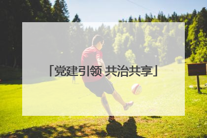 党建引领 共治共享