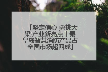 坚定信心 勇挑大梁·产业新亮点丨秦皇岛智慧消防产品占全国市场超四成