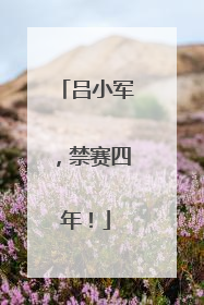 吕小军，禁赛四年！