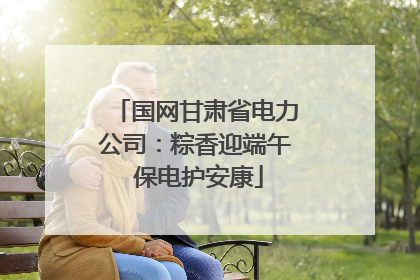 国网甘肃省电力公司：粽香迎端午 保电护安康