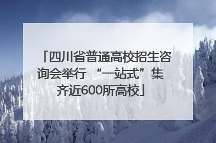四川省普通高校招生咨询会举行 “一站式”集齐近600所高校