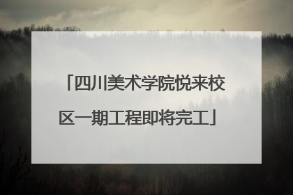 四川美术学院悦来校区一期工程即将完工