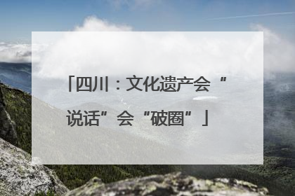 四川：文化遗产会“说话”会“破圈”