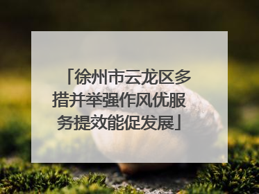 徐州市云龙区多措并举强作风优服务提效能促发展
