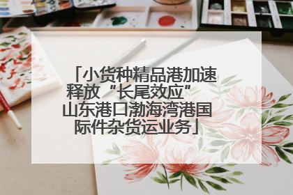 小货种精品港加速释放“长尾效应” 山东港口渤海湾港国际件杂货运业务