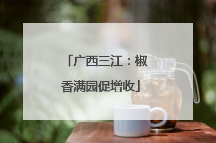 广西三江：椒香满园促增收