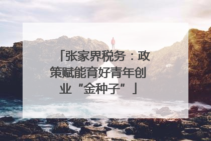 张家界税务：政策赋能育好青年创业“金种子”