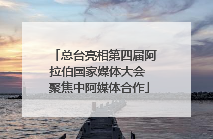 总台亮相第四届阿拉伯国家媒体大会 聚焦中阿媒体合作
