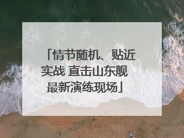 情节随机、贴近实战 直击山东舰最新演练现场