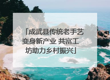 成武县传统老手艺变身新产业 共富工坊助力乡村振兴