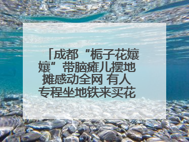 成都“栀子花孃孃”带脑瘫儿摆地摊感动全网 有人专程坐地铁来买花！丨封面头条