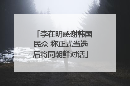 李在明感谢韩国民众 称正式当选后将同朝鲜对话