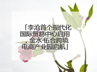 李沧首个现代化国际贸易中心启用，金水·伍合跨境电商产业园启航