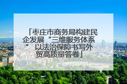 枣庄市商务局构建民企发展“三维服务体系” 以法治保障书写外贸高质量答卷