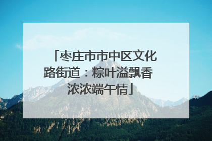 枣庄市市中区文化路街道：粽叶溢飘香 浓浓端午情