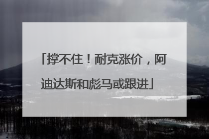 撑不住！耐克涨价，阿迪达斯和彪马或跟进