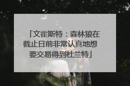 文霍斯特：森林狼在截止日前非常认真地想要交易得到杜兰特