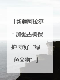 新疆阿拉尔：加强古树保护 守好“绿色文物”