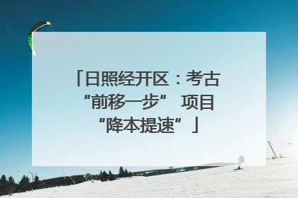 日照经开区：考古“前移一步” 项目“降本提速”