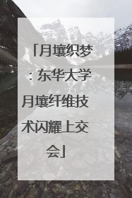 月壤织梦：东华大学月壤纤维技术闪耀上交会