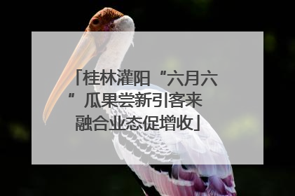 桂林灌阳“六月六”瓜果尝新引客来 融合业态促增收