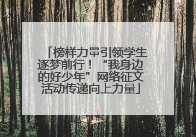 榜样力量引领学生逐梦前行！“我身边的好少年”网络征文活动传递向上力量